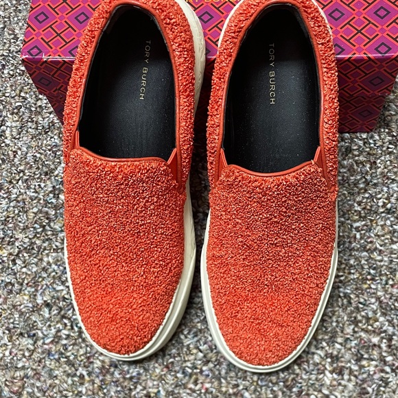 Tory Burch Shoes - Tory Burch Orange Terry Slip-On